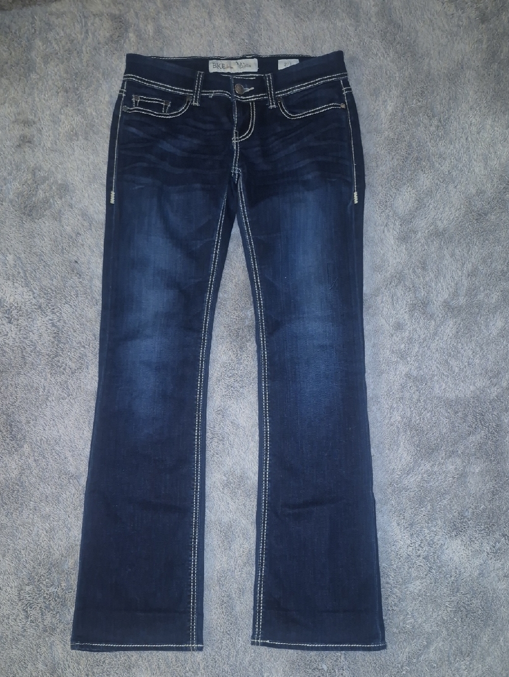 BKE Stella Dark Blue Flare Jeans Size 27L